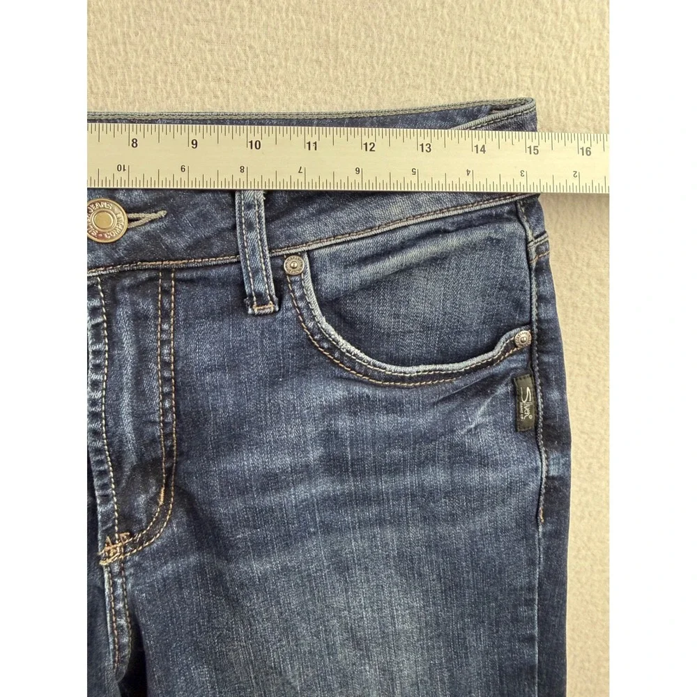 Silver Jeans Co Avery Slim Bootcut Dark Wash High Rise Stretch Denim W30 L33